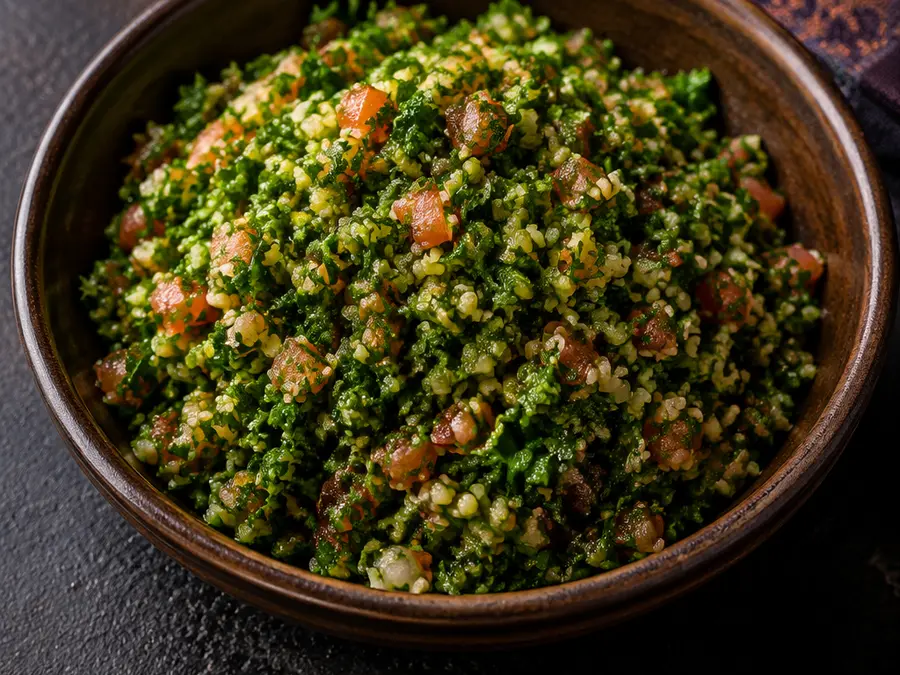 Tabule servido em tigela